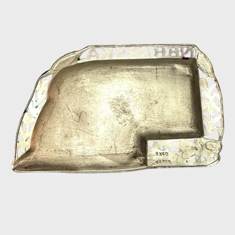 Vintage Tin Nebraska Trinket Dish