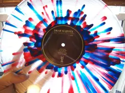 Drab Majesty The Demonstration Red Blue Clear Splatter Vinyl LP Record Goth 100