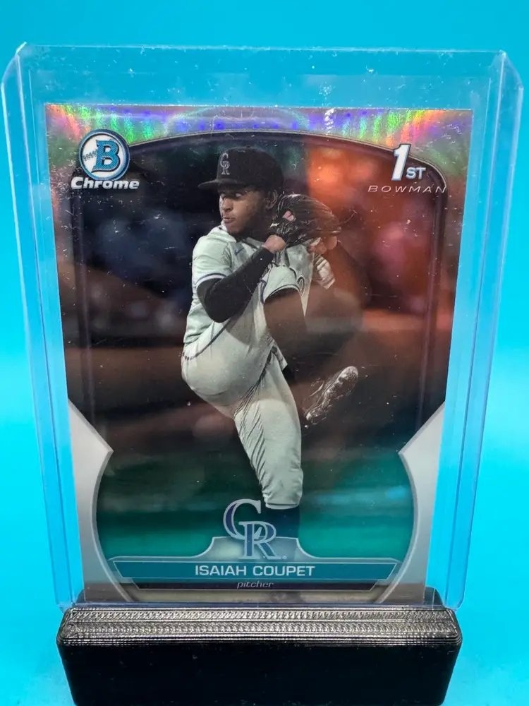Isaiah Coupet 1st Bowman Chrome Refractor Colorado Rockies