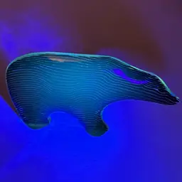 Abraham Palatnik Polar Bear Optic Lucite Sculptural Figurine