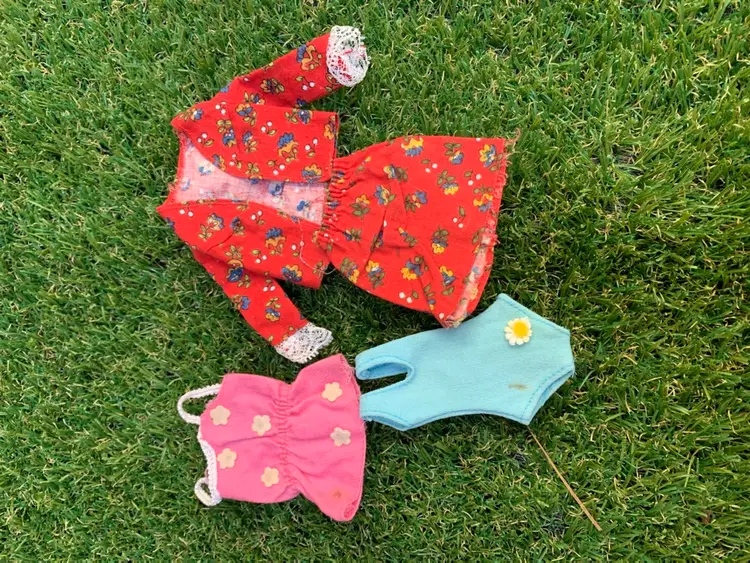 Lot Of 4 Vintage Mego Brand Doll Clothing