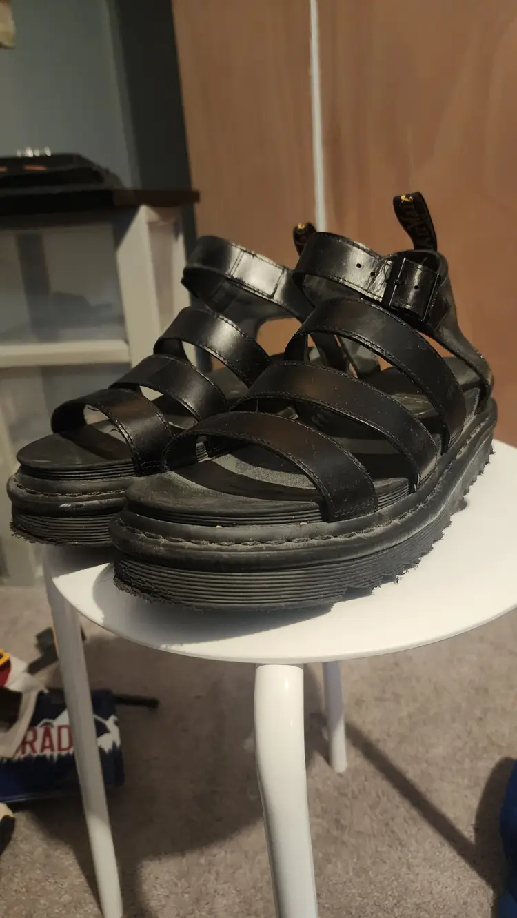 Dr. Martens Blaire Women's Brando Leather Strap Sandals Size 10 Women's