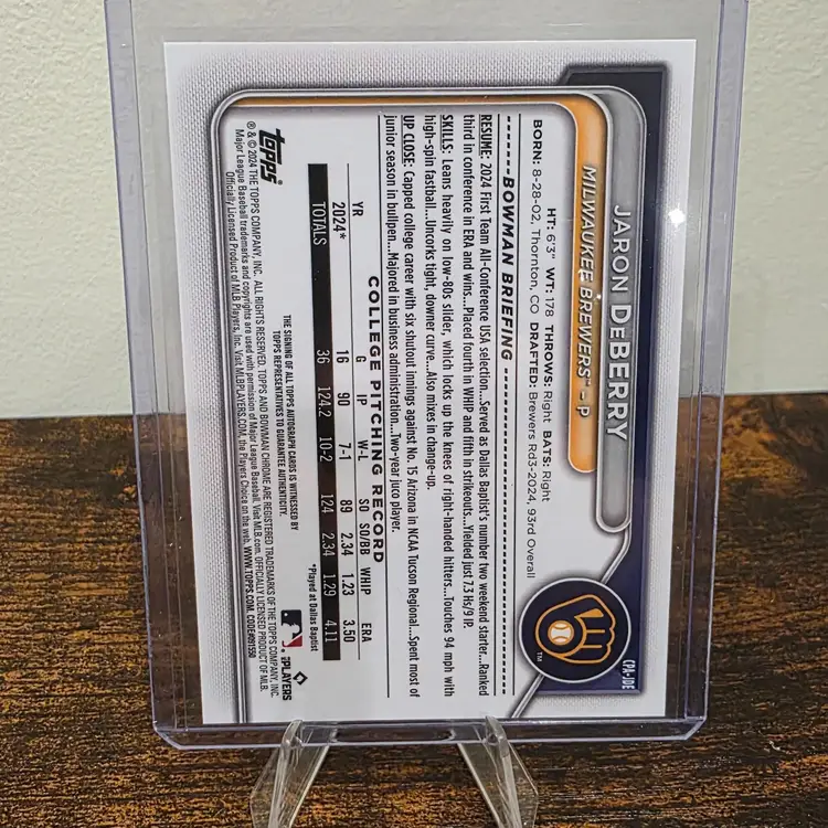 Jaron deBerry Bowman Chrome Auto