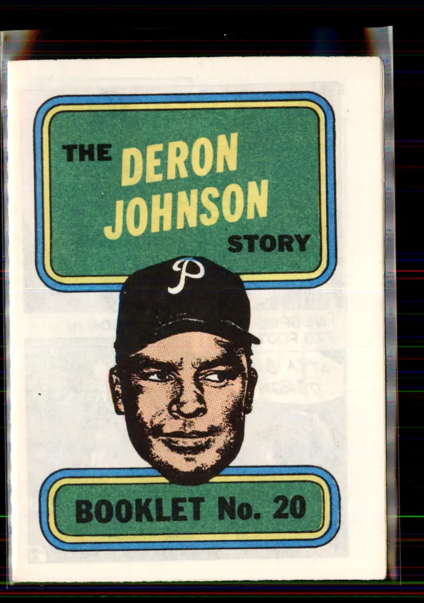 Deron Johnson 1970 Topps Booklets #20 - Philadelphia Phillies - (pk2-97)