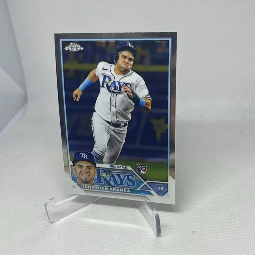 2023 topps chrome jonathan aranda Rookie Tampa Bay Rays