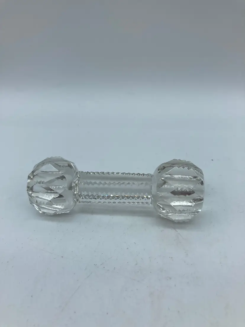 Small Vintage Crystal Knife Rest
