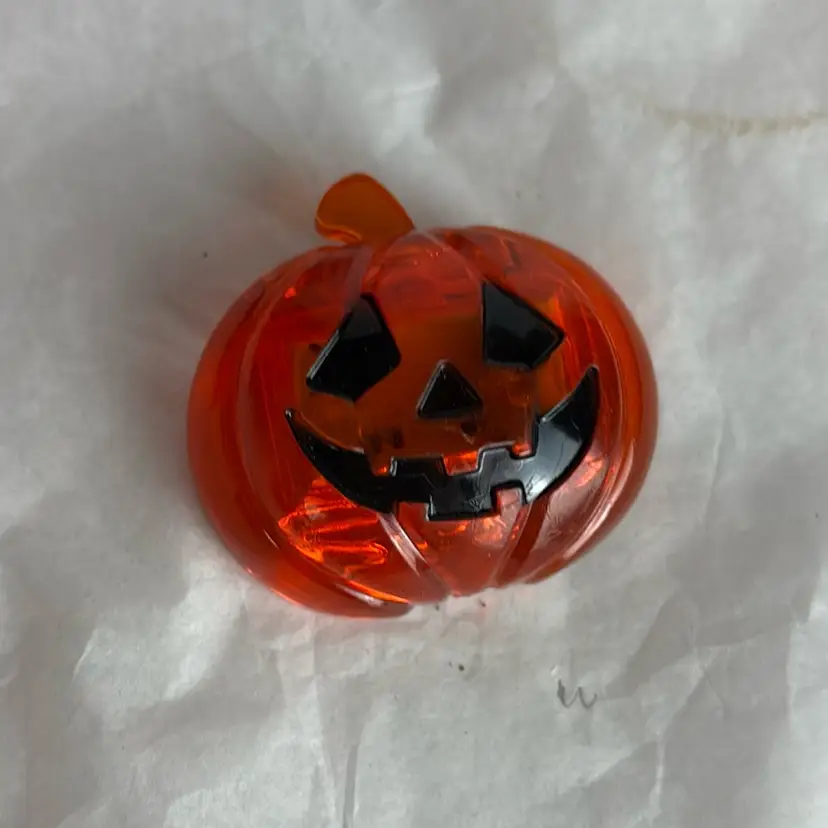 Light Up Jack O Lantern Halloween Brooch