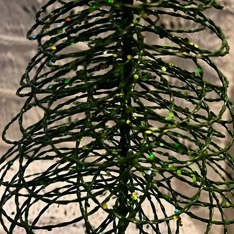 Vintage Metal Green Wire Christmas Tree From Pier 1