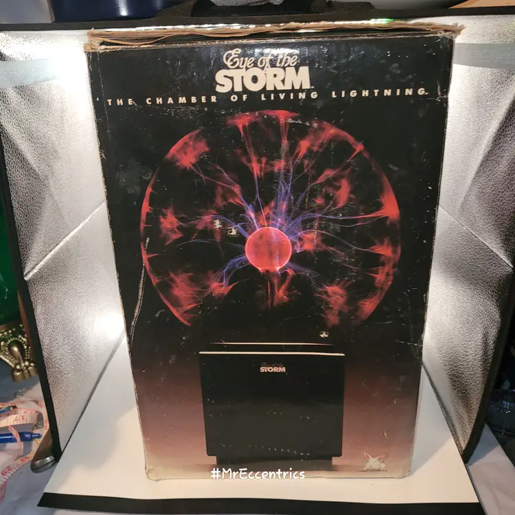 Vtg 1987 Eye Of The Storm 15” Plasma Ball Globe The Chamber Of Living Lightning