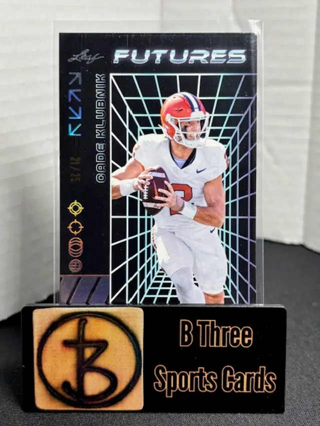 CADE KLUBNIK 2024 Leaf Multi Sport Futures Silver /25 Clemson Tigers A1536