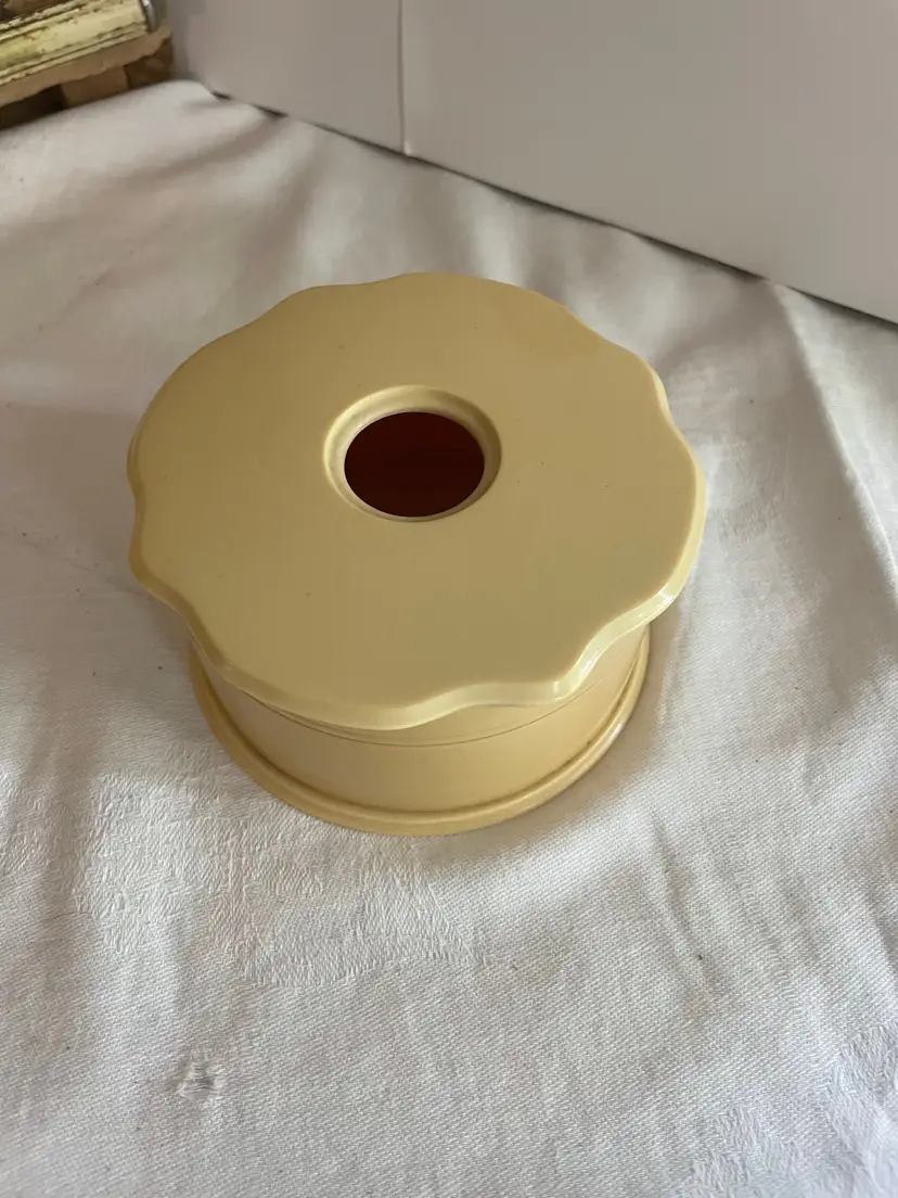 Antique Vanity Jar Hair receiver made from celluloid