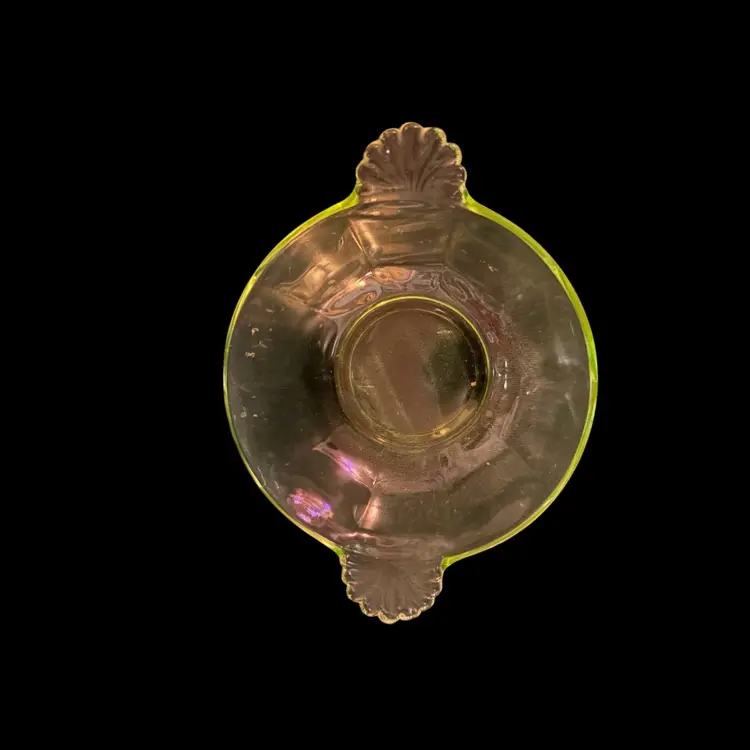 04 Uranium Glass Dish