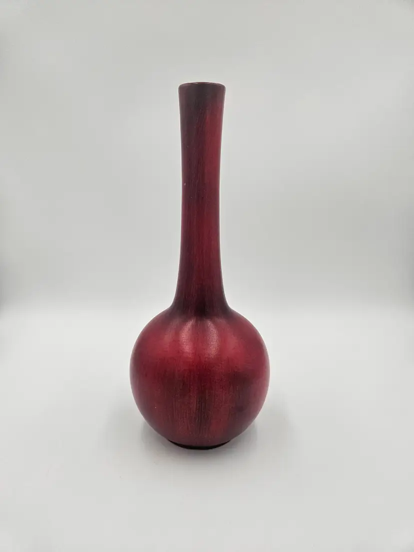 #D9 Royal Haeger Red Ceramic Bud Vase