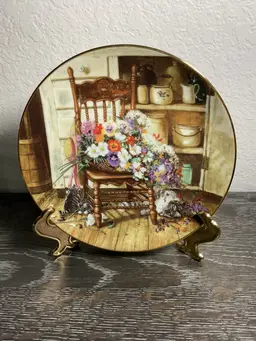 1st Flowers Country Cuttings Plate -1990