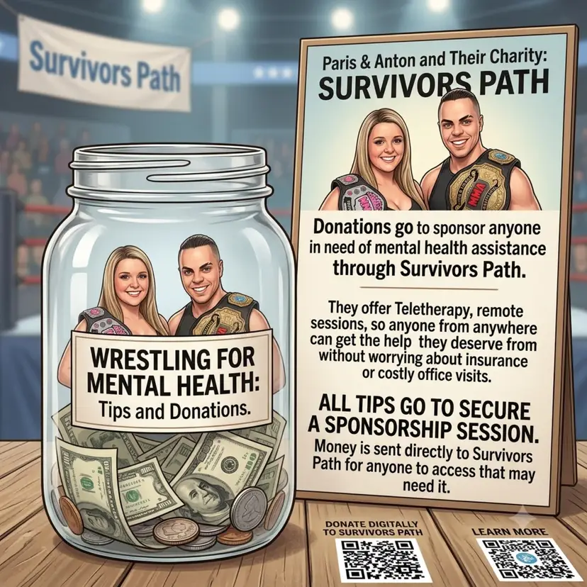 1 - Tip Jar - Wrestling For Mental Health