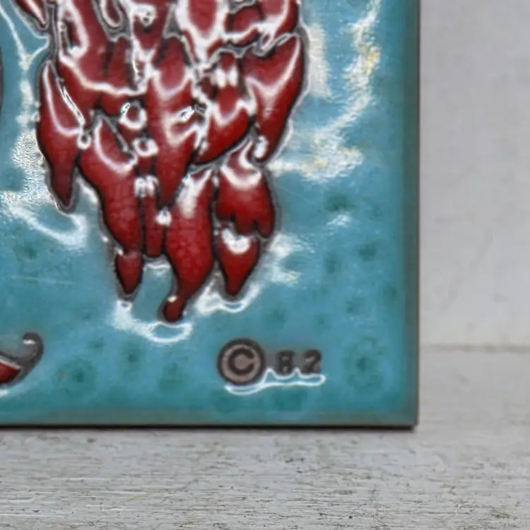 Cleo Teissedre Pot Peppers Adobe Dwelling Ceramic Tile