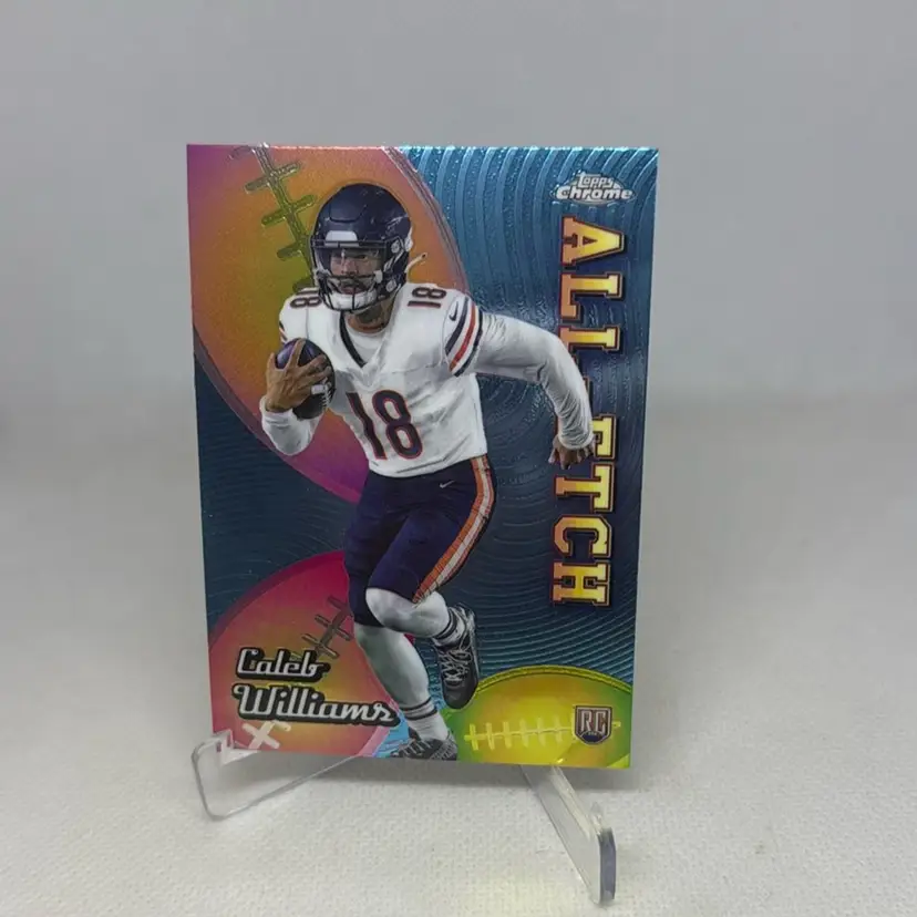 2024 Topps Chrome Caleb Williams Base ALL-ETCH Insert RC Rookie Bears!