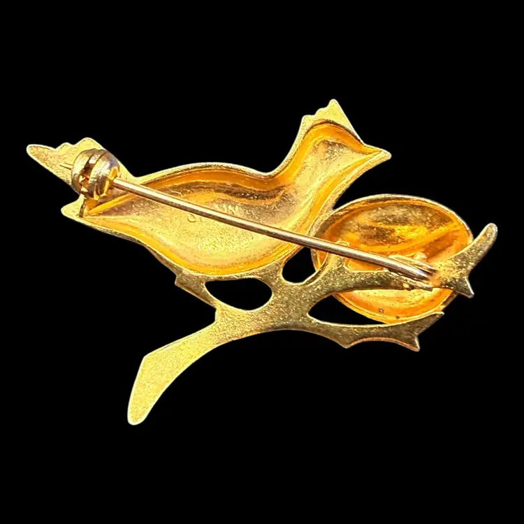 Damascene Bird And Best Brooch 1.25”