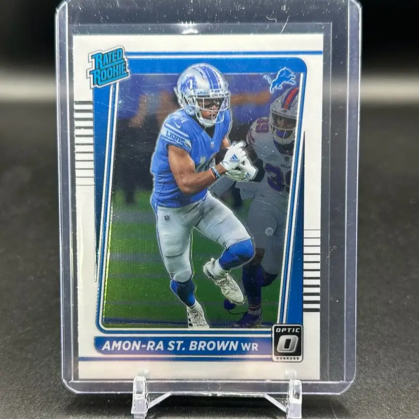Amon-Ra St. Brown 2021 Optic Rated Rookie Detroit Lions