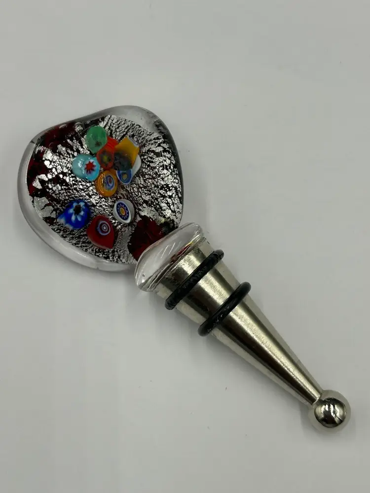 Art Glass Wine Bottle Stopper Handmade