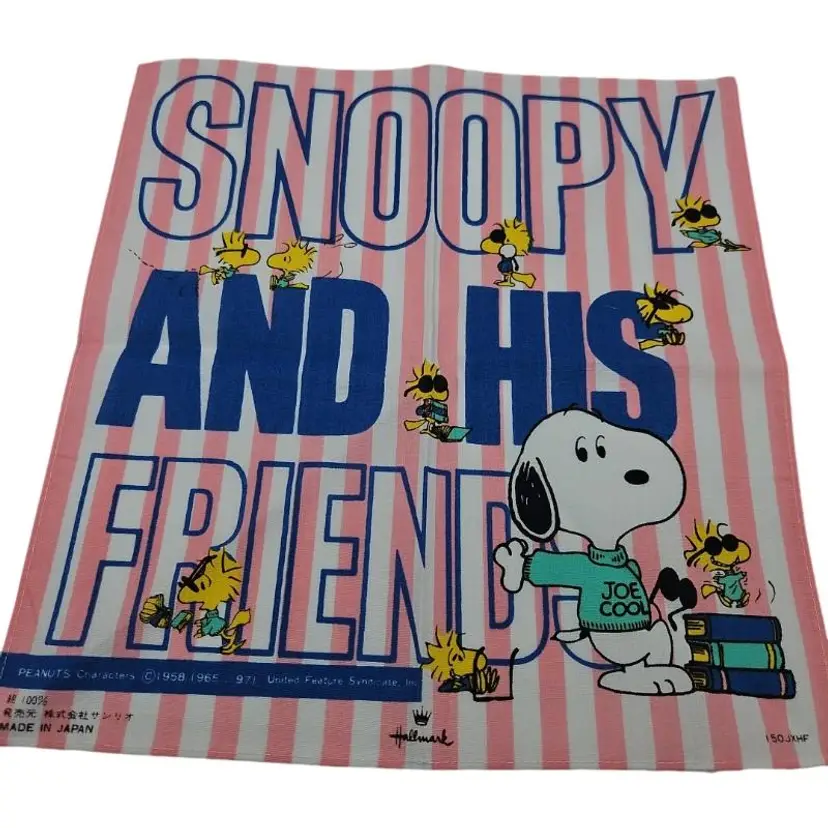Vintage Snoopy and Friends Handkerchief