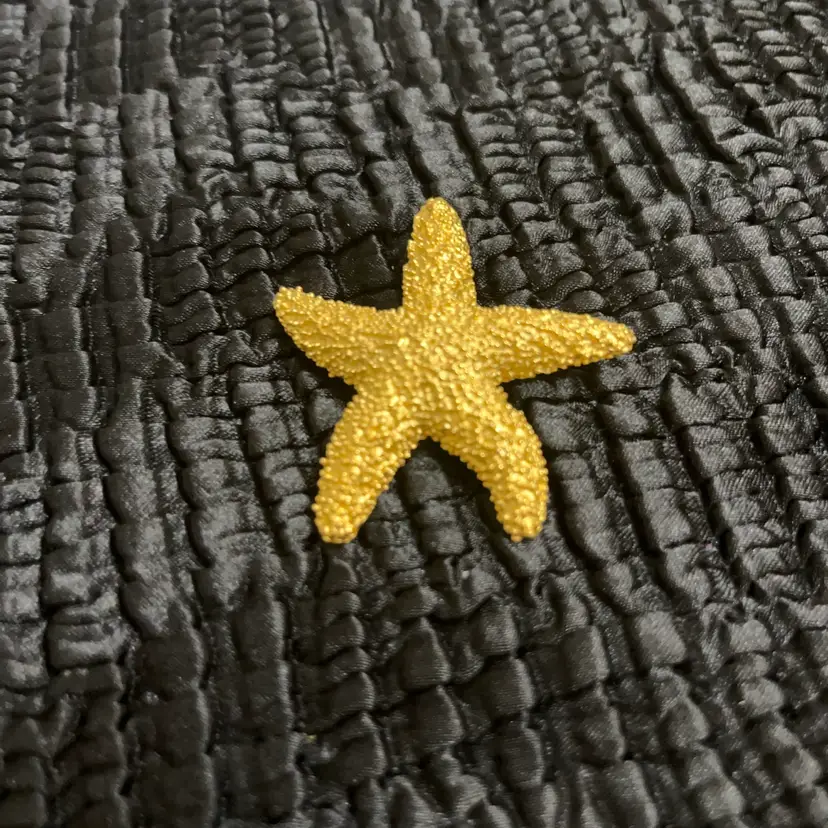 Highly Textured Gold Tone Sea Star