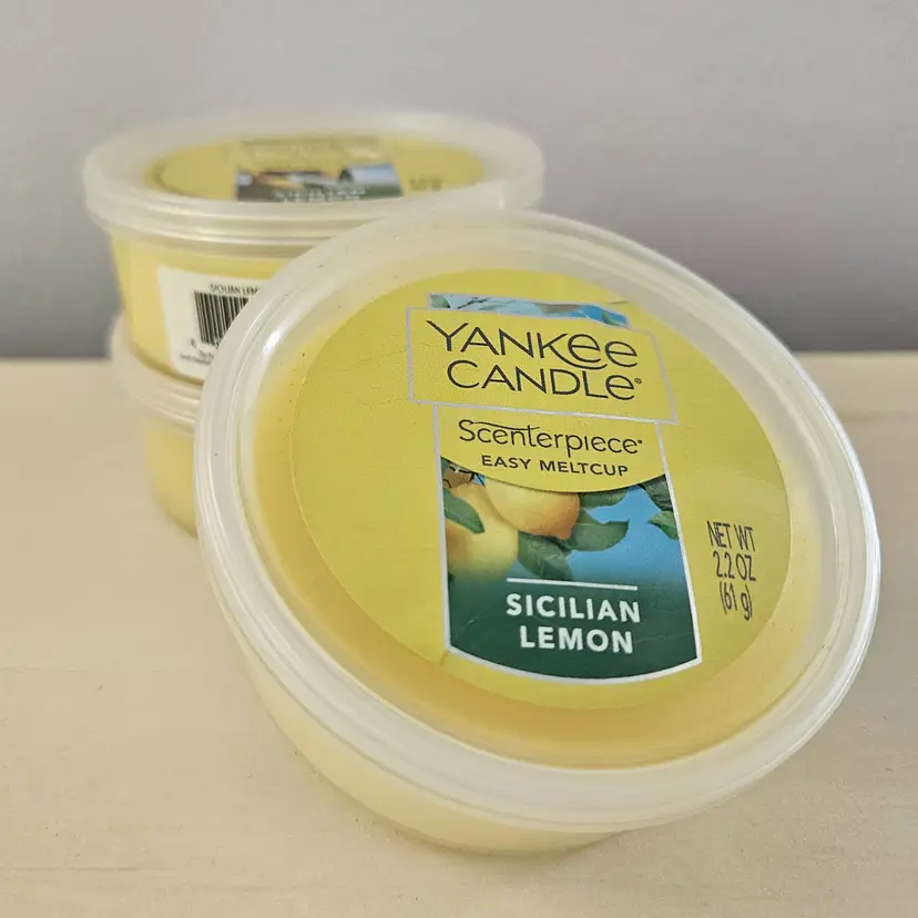 Yankee Candle Sicilian Lemon Scenterpiece Easy Meltcups 2.2oz, Set of 3
