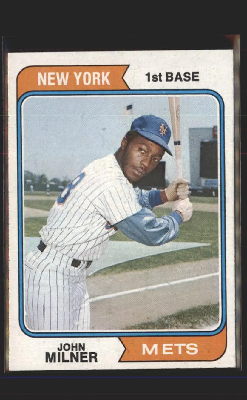 1974 Topps #234 John Milner - (pk5) - New York Mets