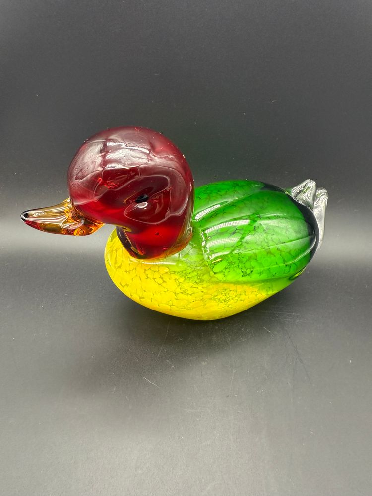Fifth Avenue Crystal Art Glass Mallard Duck