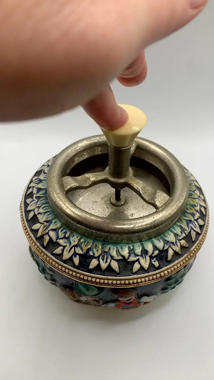 Western Germany Vintage Spinner Ashtray