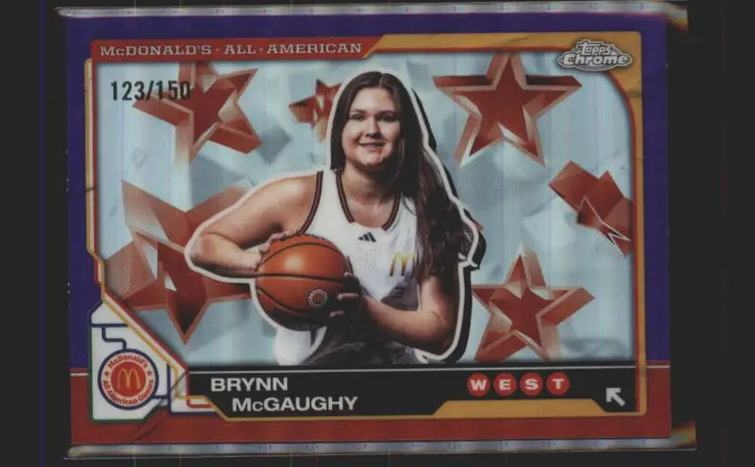 2025 Topps Chrome McDonald's #71 Brynn McGaughy Purple Refractor /150 - (140) -