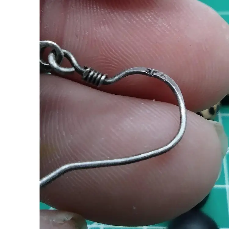 Antique RARE Sterling Silver Tibetan Tribal Dragon Pierced Dangle Earrings