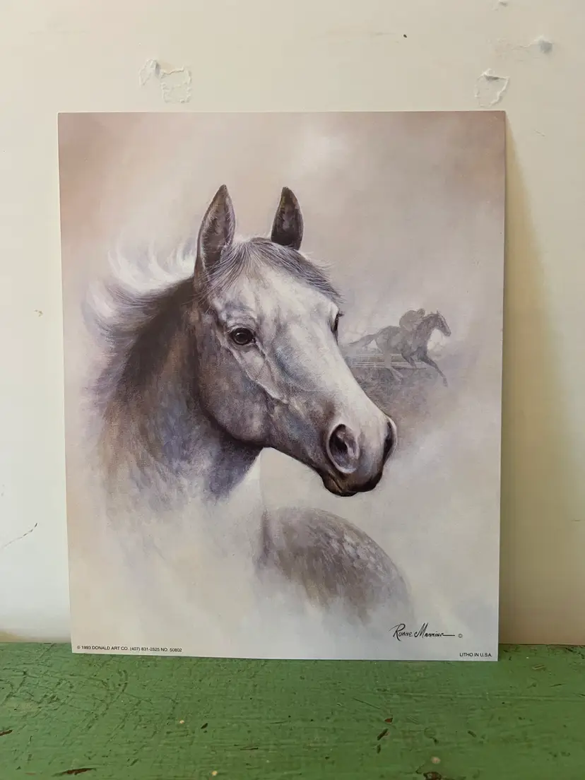 1993 Arabian Horse Ruane Manning Lithograph Western Art Print Donald Art Company.