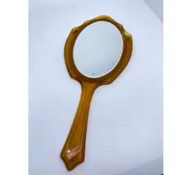 Vintage Celluloid Hand Mirror