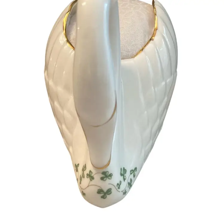 Vintage Ceramics Swan Planter Used To Be A Hat Pin Holder