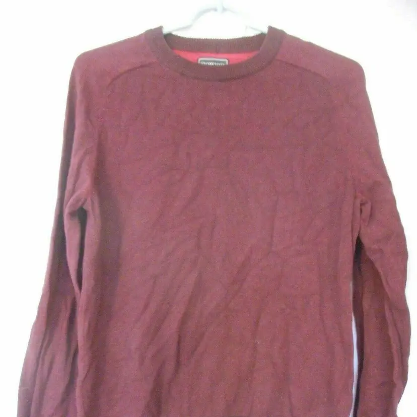Howick Men's 100% cotton Burgundy Sweater Size S