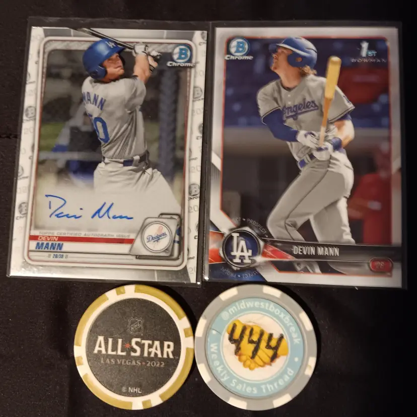 Devin Mann prospect lot - Kansas City Royals