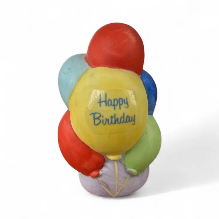 Vintage Porcelain Happy Birthday Enesco Novelty Thimble