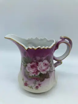 Lefton China Heavenly Rose Floral Creamer