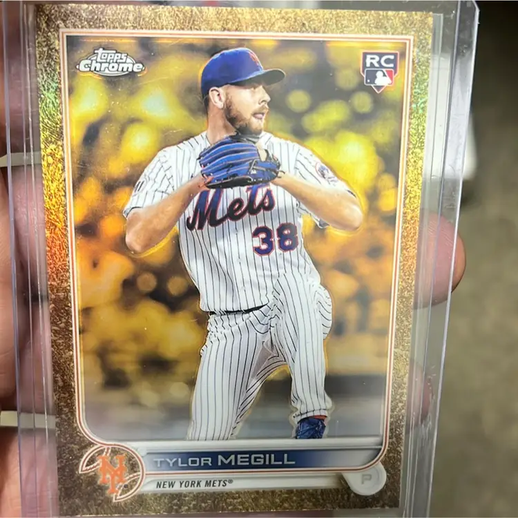 Tylor Megill 2022 Topps Gilded Collection /99 Gold Etch Refractor Rc