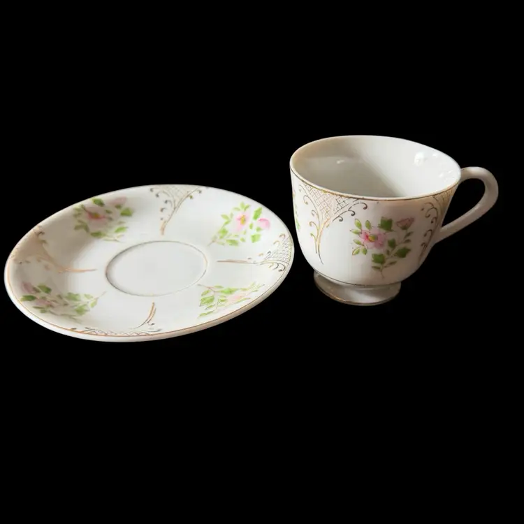Occupied Japan Demi Cup And Saucer