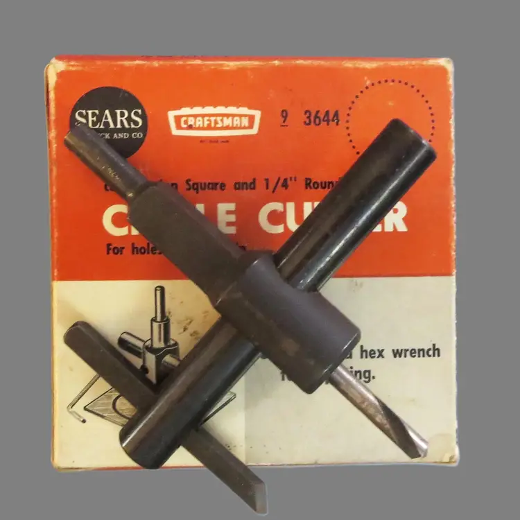 Vintage Tool Sears Craftsman Circle Cutter In Box Price Tag NOS
