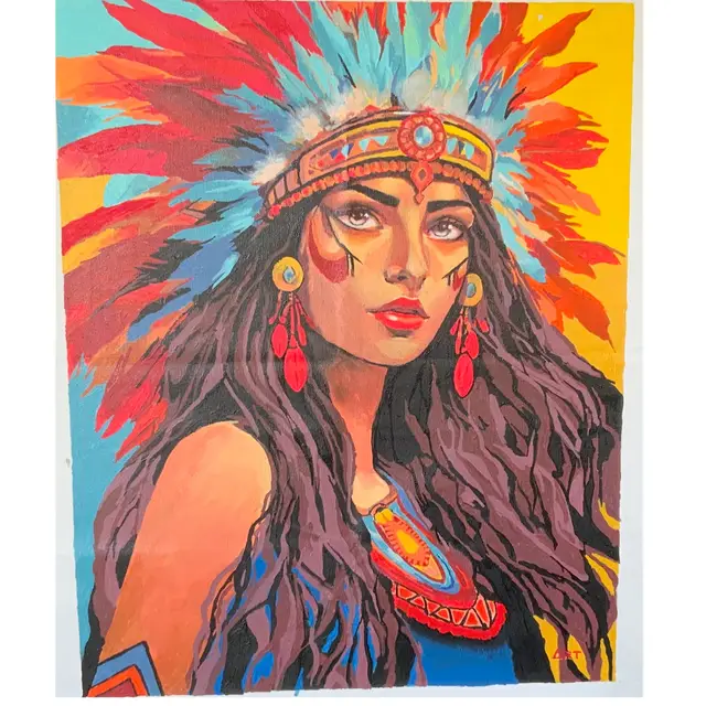 “Desert Dignity, Sunset Dreams” By Art. Signed By Artist 20” By 16” Oil On Canvas