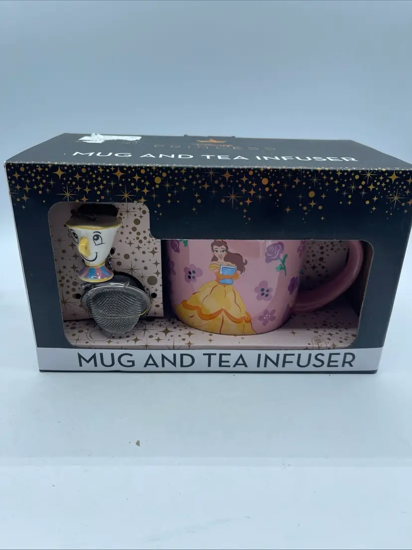 33 Disney Princess Belle Mug & Chip Tea Infuser Gift Set – Beauty and the Beast