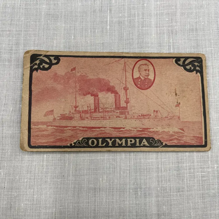 Antique Army And Navy Heroes Of Our Late War Battleship Olympia Sewing Needle Book Vintage Condition (see Photos)  4.75” x 2.5”