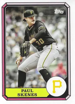 2025 Topps Archives '87 Boardwalk and Baseball Paul Skenes #87BB-22 Pittsburgh Pirates