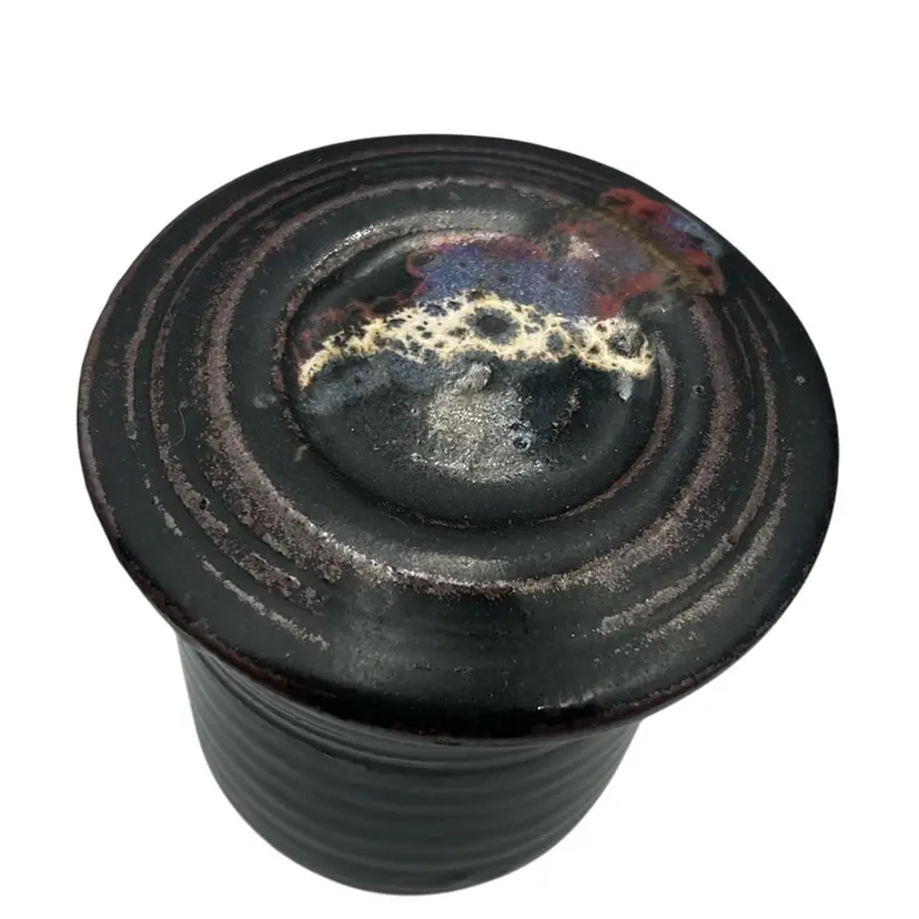 Pottery French Butter Bell Crock 4”