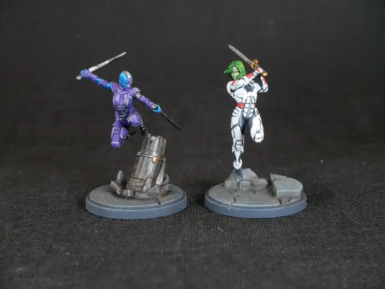 Marvel: Crisis Protocol - Gamora & Nebula - Fully Painted - New - Or Best Offer