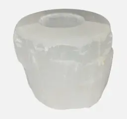 Selenite Crystal Tealight Candle Holder For Energy Healing Spiritual Ambience