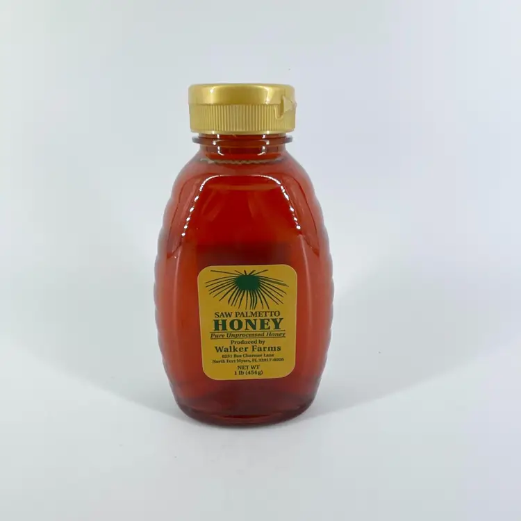 Walker Farms Saw Palmetto Honey 1lb Bottle